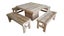 Formal 'Wine & Dine' Outdoor Setting - 1.2m (Table & 4x Benches) Carousel 1