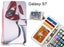Galaxy S7 case 3 card leather wallet case printed ID Carousel 1