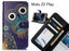 Moto Z2 Play case 3 card leather wallet case printed ID Carousel 1