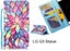 LG G3 Stylus case 3 card leather wallet case printed ID Carousel 1