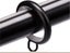 * Double Rods Curtain Pole /Rail Extendable rod 160-310cm Black * Carousel 3