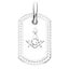 Premium Bling - 925 Sterling Silver Mason Dog Tag Carousel 1