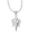 Iced Out Bling Fashion Chain - MICRO ANGEL silver Carousel 1