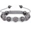 Iced Out Unisex Bracelet - STRONG Beads grey Carousel 1