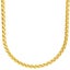 925 Sterling Silver Wheat Chain - SPIGA 4mm gold Carousel 1