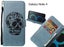 Galaxy Note 4 case skull vintage leather wallet case Carousel 1