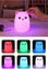 Night Light, Bud bear Silicone Lamp, Rechargeable, Tap can Change color Carousel 4