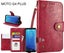 MOTO G4 PLUS case executive fine leather wallet case Carousel 1