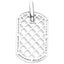 Premium Bling - 925 Sterling Silver Mason Dog Tag Carousel 3