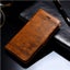 Oppo R11s case retro leather wallet slim cow hide finish brown Carousel 3