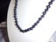 Black Freshwater Pearl Necklace with Matching Earrings - #PN3 Carousel 2
