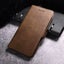 Moto E5 case leather wallet slim cow hide finish side magnet D brn Carousel 4