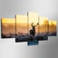 X'MAS SALE FREE SHIPPING - Large 5 Piece Canvas Art Print - DEER Carousel 2