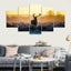 X'MAS SALE FREE SHIPPING - Large 5 Piece Canvas Art Print - DEER Carousel 3