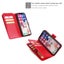 Galaxy A10s A107 case triple wallet PU leather 9 cards ID 3 pockets red Carousel 6