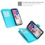 Iphone 8 case triple wallet PU leather 9 cards ID 3 pockets blue Carousel 6