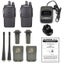 Pair (2x) Baofeng BF-5C 2 WATT UHF PRS CB Walkie Talkies - 16 Channels Carousel 16
