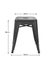 Amelie 46cm Stool - Matt Black / Natural Elm Wood Carousel 4