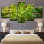 trees 5 Panel Canvas Art Print Carousel 1