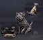"Westie Yoga" Mini Bronze West Highland Terrier Sculptures by N J Lewis Carousel 7