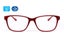 +1.00 AVATUDE "DELRAY" Deep Red Frame -Reader & Computer Lens -BONUS Brightwipe Carousel 2