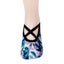 Clearance Sell - 3 Pairs Lace-up Printed Anti Slip Yoga Socks Carousel 10