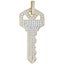 Premium Bling - 925 Sterling Silver KEY Pendant Carousel 1