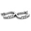 18K White Gold Premium Crystal Huggie Earrings "Bella" Carousel 3