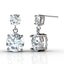 18K White Gold Crystal Stud earrings "Pamela" Carousel 5