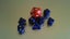 D&D Blue TINY DICE Polyhedral set - Blue swirl + Free metallic dice bag! Carousel 3