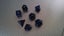 D&D Blue TINY DICE Polyhedral set - Blue swirl + Free metallic dice bag! Carousel 5
