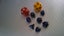 D&D Blue TINY DICE Polyhedral set - Blue swirl + Free metallic dice bag! Carousel 6