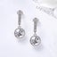Silver Crystal Drop Earrings "Alexa" Carousel 4