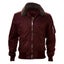 Top Gun B-15 Men's Heavy Duty Vintage Flight Bomber Jacket Burgundy Carousel 1
