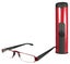 RED - I-Mag Executive European Style Reading Glasses with Hard Slide Open Case Carousel 6