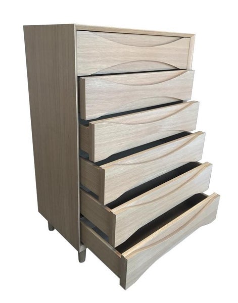 Arne 6 Drawer Tallboy - Natural Carousel 2