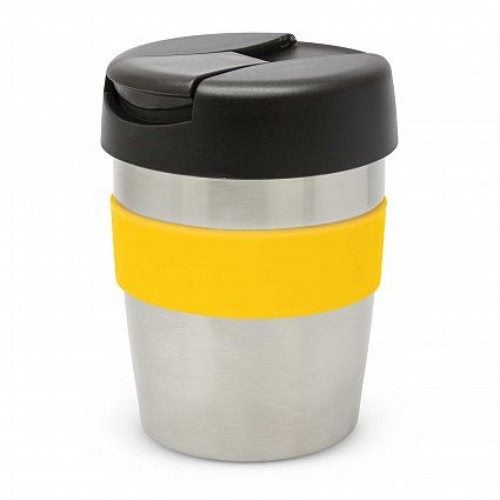Java Vacuum Cup with Band - 230ml (Silver / Black / Yellow) Carousel 1