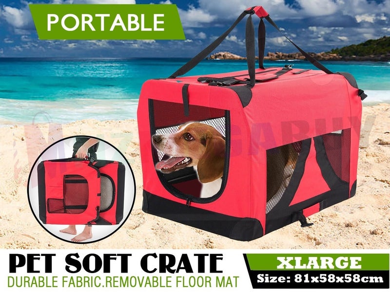 Dog Travel Cage Collapsible Soft Pet Dog Crate Travel Xlarge