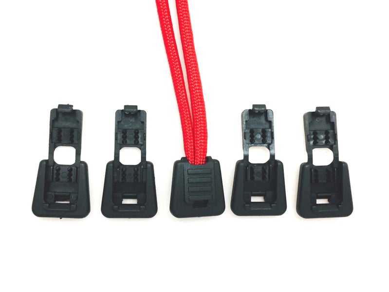 Paracord Flat Zipper Pull Ends for 4mm cord 5 Pk Carousel 1