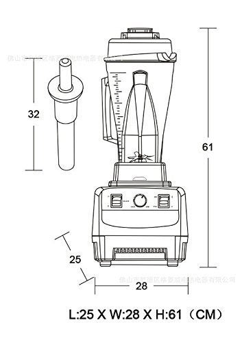 3.9L 2.8kW High Performance Professional Commercial Blender Multifunctional Carousel 2