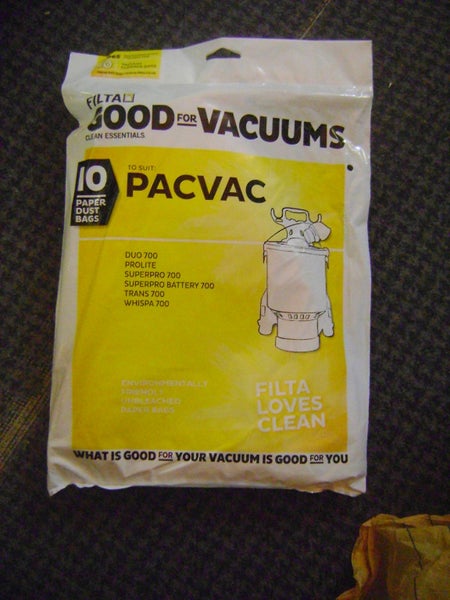 VACUUM BAGS FOR PACVAC PKT OF 10 PAPER BAGS Carousel 1