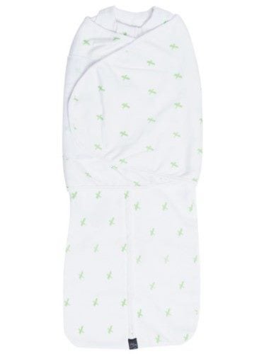 Dreamswaddle (Small) - Green Criss-Cross Carousel 1