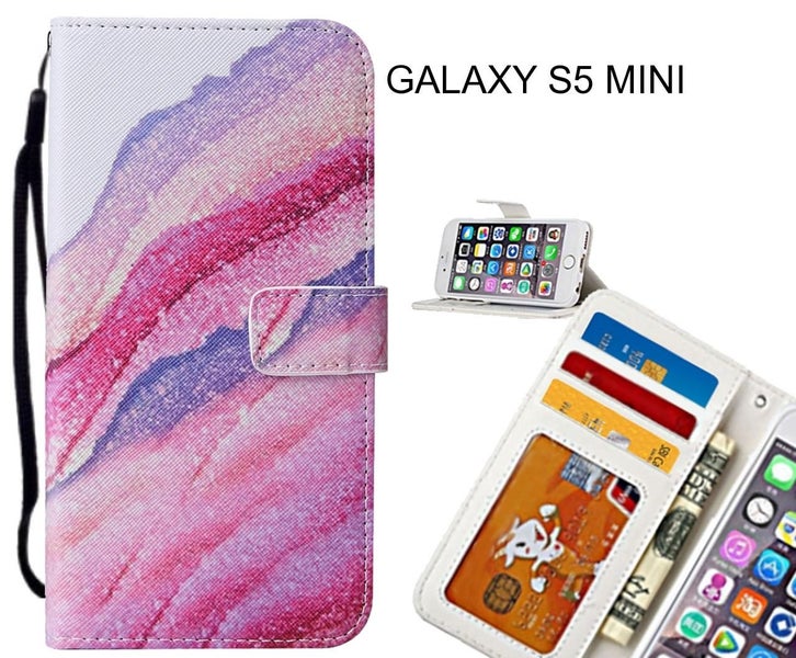 GALAXY S5 MINI case leather wallet case printed ID Carousel 1
