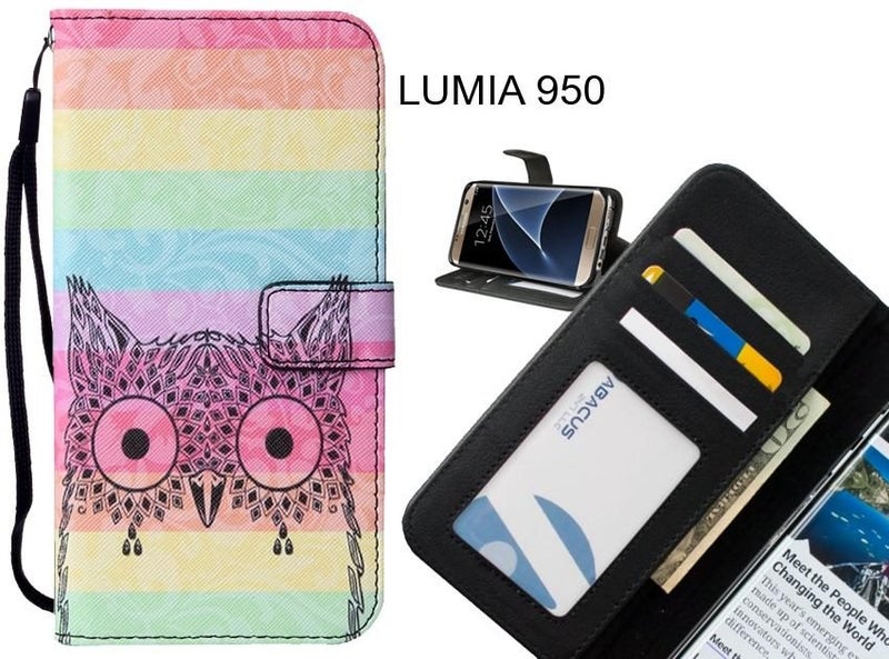 LUMIA 950 case leather wallet case printed ID Carousel 1