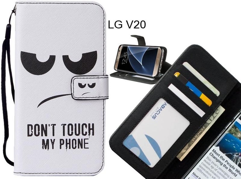 LG V20 case leather wallet case printed ID Carousel 1