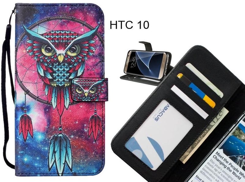 HTC 10 case leather wallet case printed ID Carousel 1
