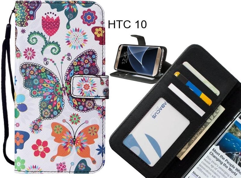 HTC 10 case leather wallet case printed ID Carousel 1
