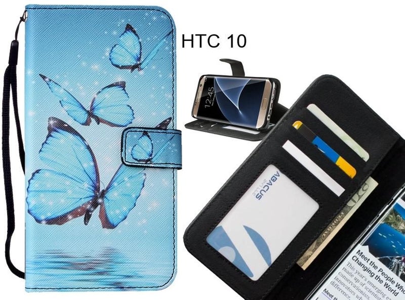 HTC 10 case leather wallet case printed ID Carousel 1
