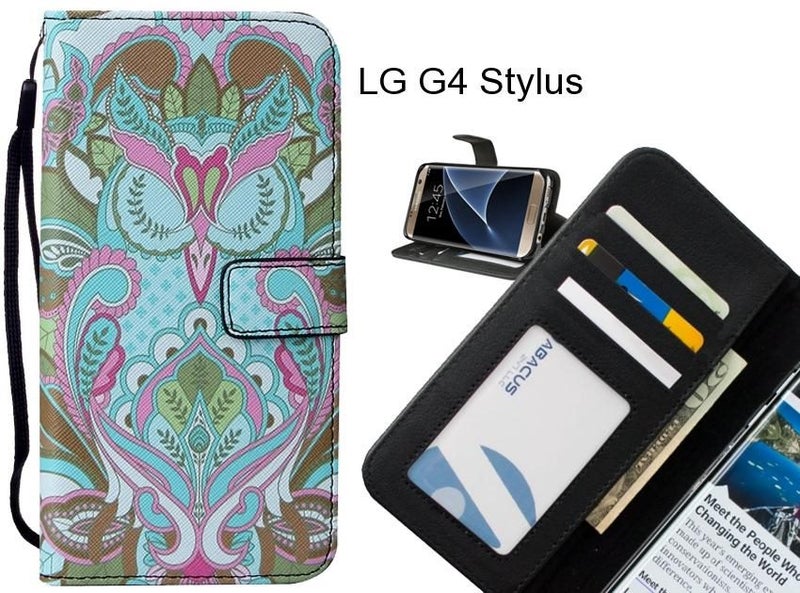 LG G4 Stylus case leather wallet case printed ID Carousel 1