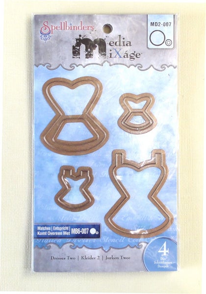 Spellbinders Media Mixage Die Dresses Two MD2-007 Carousel 1